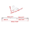 thumbnail image 2 of 4Pcs 15 inch 300N/67LB Silver Tone Universal Lift Supports Struts Shocks Gas Spring Replacement for Car Boat RV, 2 of 7