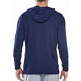 thumbnail image 2 of NORTHYARD Men's Hoodie Sun Protection Shirts with Long Sleeves UPF 50+ UV Swim Rash Guard for Fishing Hiking Beach Hooded Navy M, 2 of 6