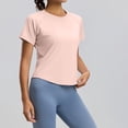 thumbnail image 4 of Fsgntruao Haut de Sport à Manches Courtes pour Femmes, Col Rond, Yoga, Respirant, Coupe Ample, 4 of 9
