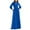 Blue, variant on Maxi Dresses for Women 3/4 Length Lantern Sleeve Crewneck Tie Waist Dresses Wedding Guest Dress