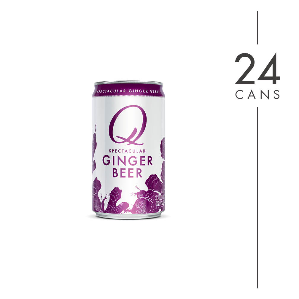(24 Cans) Q Ginger Beer, 7.5 fl oz