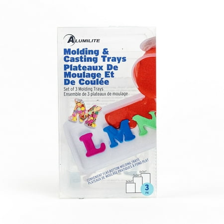 UPC: 0810026275623 | Alumilite Mold-It Cast-It Clear Plastic Tray Molds – Set of 3