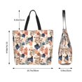thumbnail image 5 of Yiaed Watercolor Plants Print Handbag for Women Tote Purse Shoulder Bag Large Fashion Hobo Purse Handbag Shopping Tote, 5 of 5