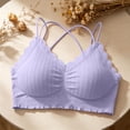 thumbnail image 6 of SOOMLON Bralettes for Women Wirefree Full Coverage Lace Bras Criss-Cross Cami Brassiere Comfortable Everyday Bralettes, 6 of 6