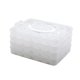 thumbnail image 5 of Refrigerador Caja de almacenamiento de la bola de masa hervida de mantenimiento fresco Cuatro capas Organizador de soporte de contenedor de bola de masa apilable portátil (transparente), 5 of 5