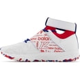 thumbnail image 7 of New Balance Men's Lindor 1 Baseball Turf Shoes White/Red Medium 14, 7 of 7