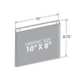 thumbnail image 4 of Azar 8" x 10" Horizontal Wall Mount Acrylic Sign Holder Clear 10/Pack 162719, 4 of 6