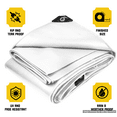 Waterproof White Tarp - 89rhy13