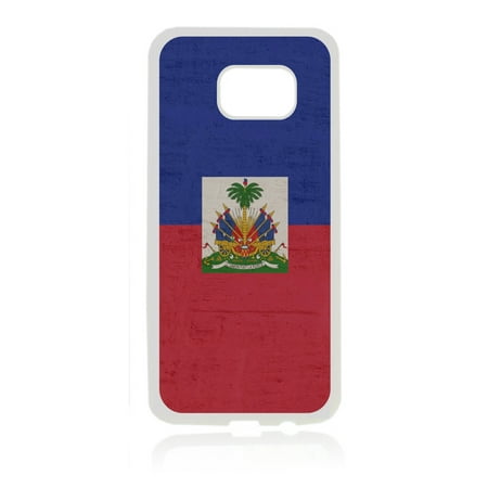 Haiti Accessories Flag Haiti - Haitian Flag White Rubber Thin Case Cover for the Samsung Galaxy s7 - Samsung Galaxys7 Accessories - s7 Phone Case ()