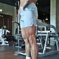 thumbnail image 2 of LYMAYTER Men's Gym Running Shorts 3 Inch Basketball Running Quick-Dry Stretch Shorts for S-3XL, 2 of 9