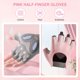 thumbnail image 3 of Guantes Fitness Ciclismo La Mitad Los Dedos Avistables para Mujeres, 3 of 9
