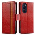 thumbnail image 3 of Case for Motorola Moto Edge X30 Cover Leather Wallet Folio Case Book Design Flip Magnetic Closure - Red, 3 of 5