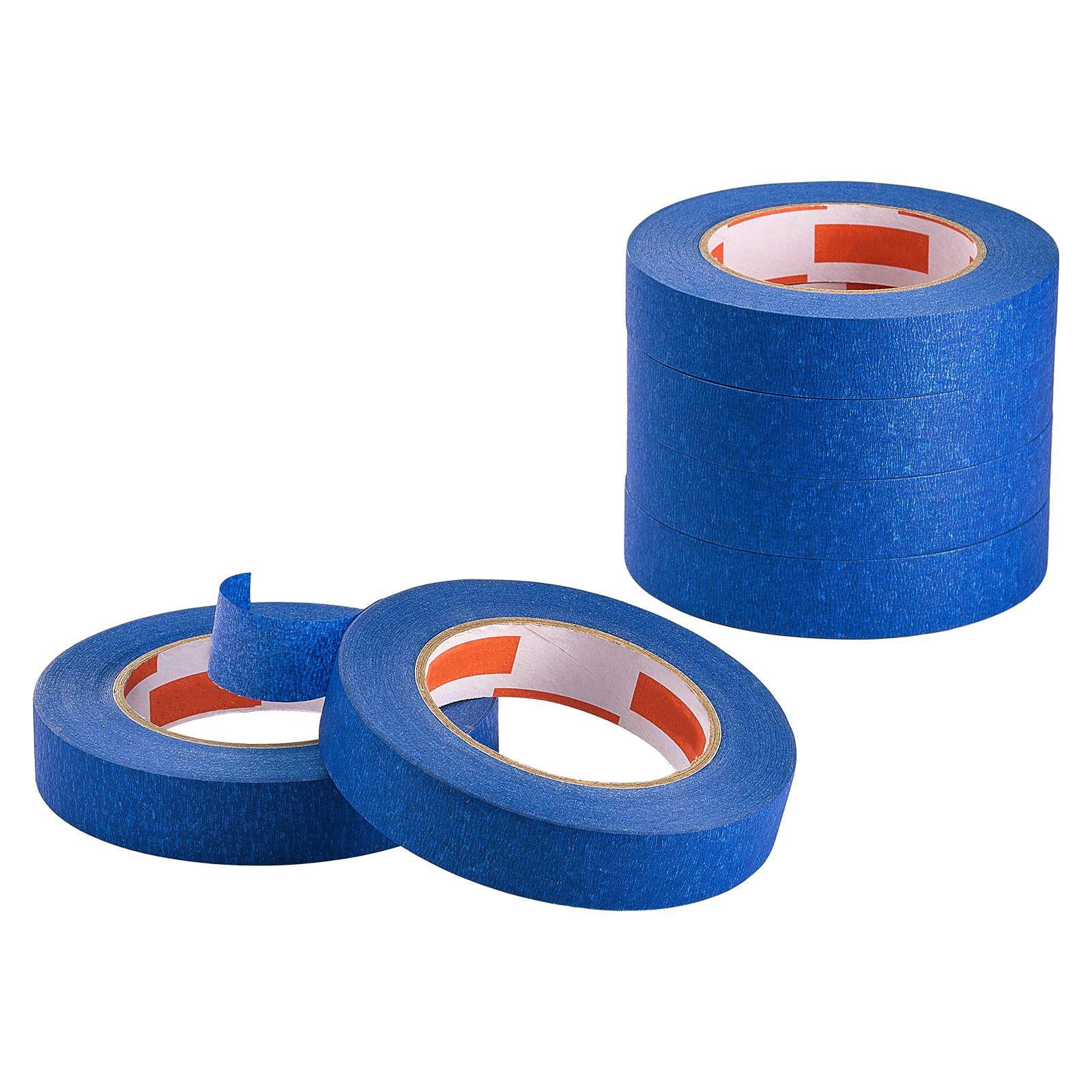 Blue Painters Tape 1 Inch Wide 0.94 Inch x 60 Yards 6 Rolls for Painting Edging Decorating DIY Crafts