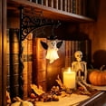 thumbnail image 2 of 3 Pack Gothic Spider Web Winged Ghost LED Bookshelf Lantern Night Light, Rustic Black Metal Hanging Bookshelf Lamp, Lighting Decor Gift for Book Readers, K*ids and Halloween Enthusiasts, 2 of 4