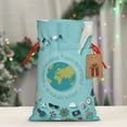 thumbnail image 5 of Naloa Travelling on Airplane Drawstring Christmas Bags, 3D Xmas Gift Bags, Christmas Wrapping Bags, Xmas Goodie Bags, Treat Pouch Bags, Party Favor Bags-Medium, 5 of 9