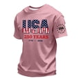 thumbnail image 4 of LWavelet 4th of July Men's T-Shirt American Flag Patriotic Tee Independence Day Short Sleeve Tee Top, 4 of 5