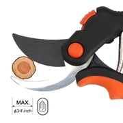 GARTOL Garden 2 Pack Pruning Shears Tree Trimmers Secateurs, with Comfortable Handles,Effortless Cuts 3/4 Inch Plants Flowers
