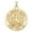 Yellow Gold, variant on PicturesOnGold.com Saint Maria Goretti Religious Medal Female Adult - 2/3 inch Size of Dime, Solid 14K Yellow Gold