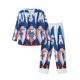 thumbnail image 1 of Balery Cute Gnomes in USA Pijama para Hombre de Dos Piezas con Manga Larga, Conjunto de Dormir y Descanso Suave con Bolsillos-Small, 1 of 7