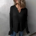 thumbnail image 4 of WEAIXIMIUNG Sweatshirt Blankets for Adults Women's Casual Long Sleeve Color Block Oversized Sweatshirt Solid Color Fall Winter Pullover Top, 4 of 6