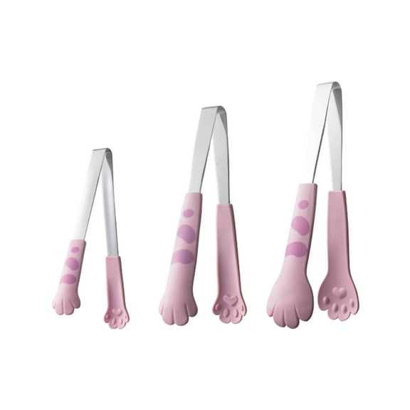 Home Decor Food Clips Cat Design Kitchen Tongs Stainless Steel Serving Tongs For Cooking Bbq Snacks Sweets Ice Cubes