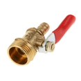 thumbnail image 4 of Thinsony Various Type Ball Valve Threaded Brass Valve Ball 4 interface 20mm 8mm Red 1Set, 4 of 6