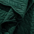 thumbnail image 5 of IR Imperial Rooms 2 Piece Ultrasonic Chevron Pattern Microfiber Quilt Bedspread Set for Adults, Emerald Green Twin Size, 5 of 11