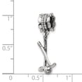 thumbnail image 2 of Sterling Silver Reflections Golf Clubs and Ball Dangle Bead Charm - Measures 25.45x9.09mm Wide, 2 of 2