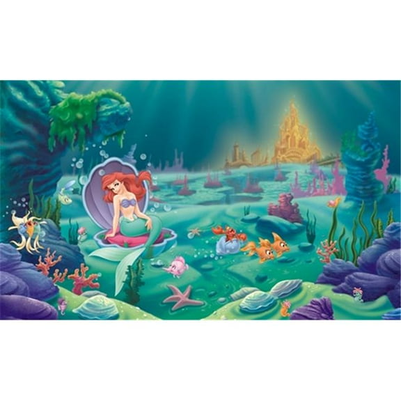 6 ft. x 10.5 ft. The Little Mermaid XL Wallpaper Mural