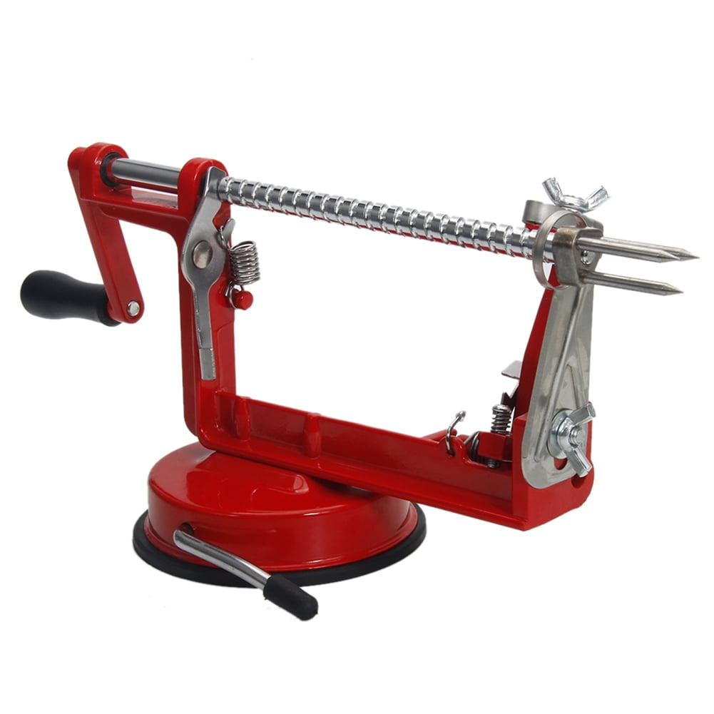 Kepooman 3-in-1 Hand-cranking Apple Peeler Slicer Peeler with Stainless Steel, Apple Peeler and Corer Slicer Machine Fruit Cutter for Apple Potato, Red Kepooman 3-in-1 Hand-cranking Apple Peeler Slicer Peeler with Stainless Steel, Apple Peeler and Corer Slicer Machine Fruit Cutter for Apple Potato, Red