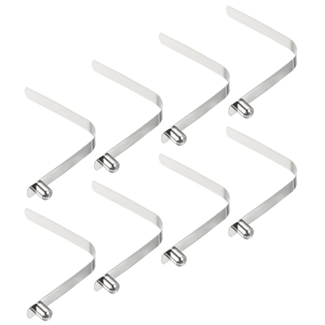 Uxcell 9.5x7.5mm Kayak Paddle Snaps, Solid Button Single Pin Lock Tube Spring Clips for Tent Pole, 8 Pack