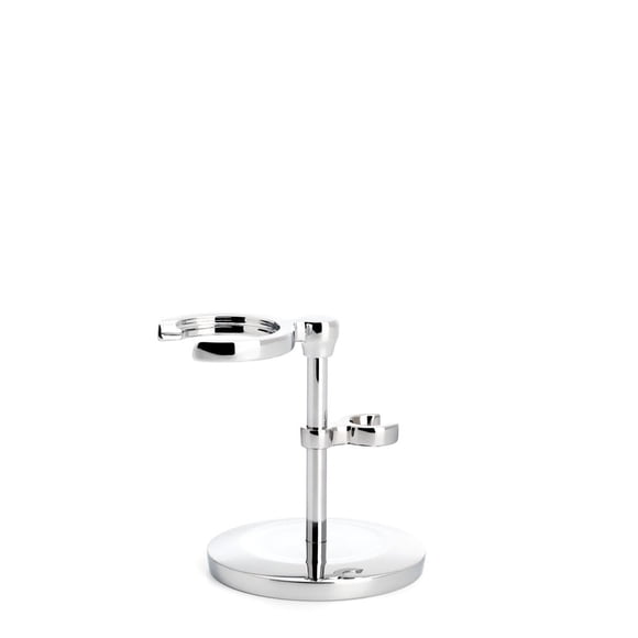 Support Chromé pour Rasoirs de Sécurité et Brosses à Raser Série Traditionnelle et Classique Accessoire de Rasage Design Moderne
