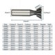 thumbnail image 5 of XCAN Dovetail Milling Cutter 45 55 60 Degrees CNC Router Bit Straight Shank HSS End Mill, 5 of 5