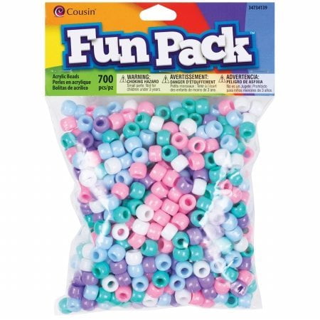 cousin Fun Pack Perles de Poney Acrylique 700/Pkg-Pastel