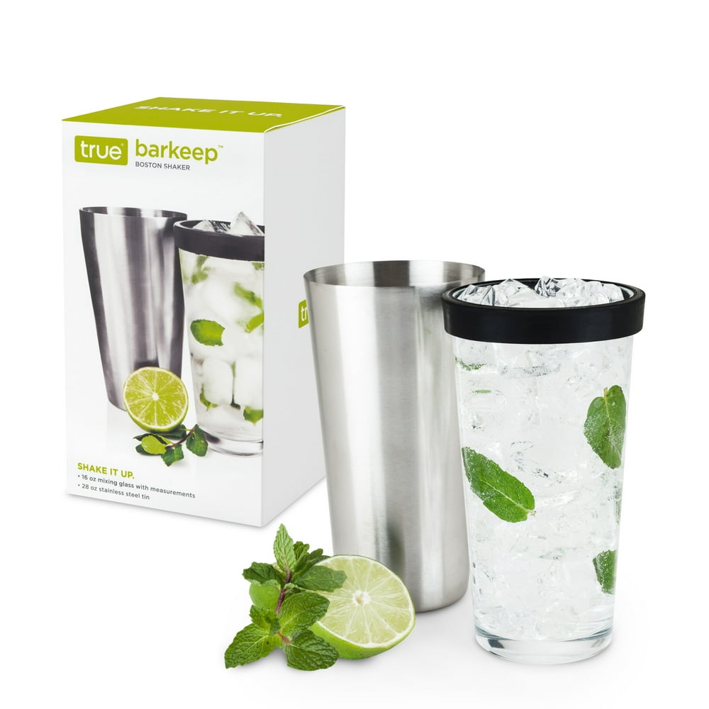 True Barkeep Boston Shaker, Stainless Steel Cocktail Shaker Tin