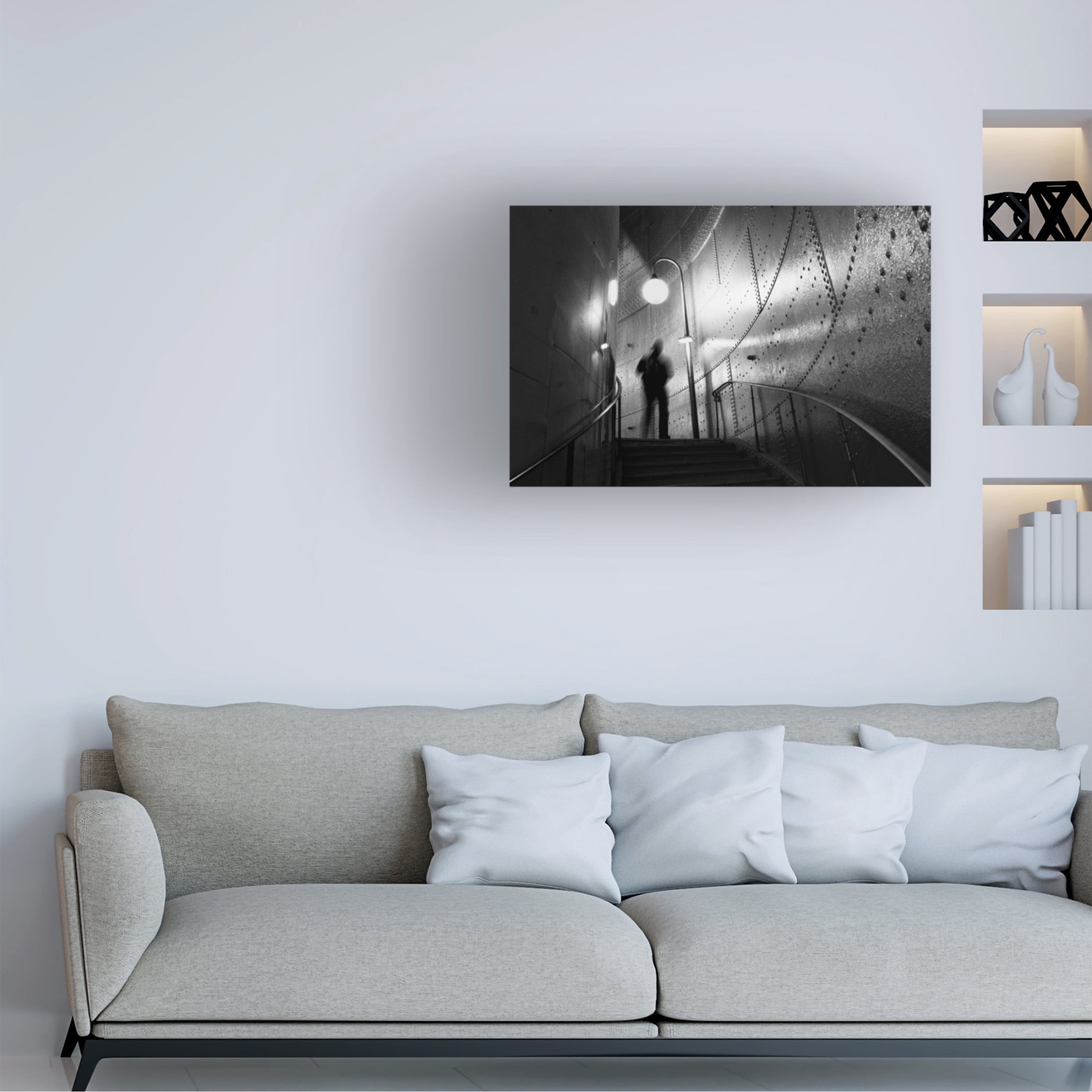 Canvas Wall Art - Art Lionse 'Ghost' Wall Art for Living Room, Bedroom, or Office Décor by Trademark Fine Art - 47 x 30 Inches