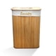 thumbnail image 5 of Cesto de bamb√∫ para ropa sucia Good & Good Con Tapa y Cubierta de Tela con Bordado LAUNDRY, 5 of 6