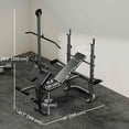 thumbnail image 3 of Soozier Multi-Exercise Incline or Flat Weight Bench with Bench Press Rack, 3 of 10