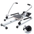 thumbnail image 5 of ziertyon Hydraulic Rowing Machine, Exercise Adjustable Double Hydraulic Resistance Rowing Machine, Full Motion Folding Rower with LCD Monitor, Adjustable Resistance, for Home Use, Black, 5 of 8