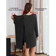 thumbnail image 5 of Pinspark Open Back Hospital Gowns for Women Tear Away Snap Long Sleeve Womens Hospital Gowns Adaptive Clothing for Women, 5 of 6