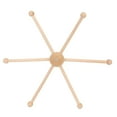 thumbnail image 2 of Percha Para Cuna De Bebé Con Marco De Madera, Sin Rebabas, 1 Juego, Percha Móvil De Madera Fácil De Montar, Natural Para Carillón De Viento Para Decoración, 2 of 7