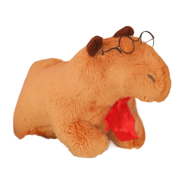 Juguete de , muñeco de conejillo de indias de peluche, decoración de habitación, lindo animal de peluche de , regalos de cumpleaños Pajarita con gafas