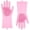 Pink, variant on Kitchen Dishwashing Gloves for Washing Dishes – Reusable Rubber/Silicone Cleaning Gloves