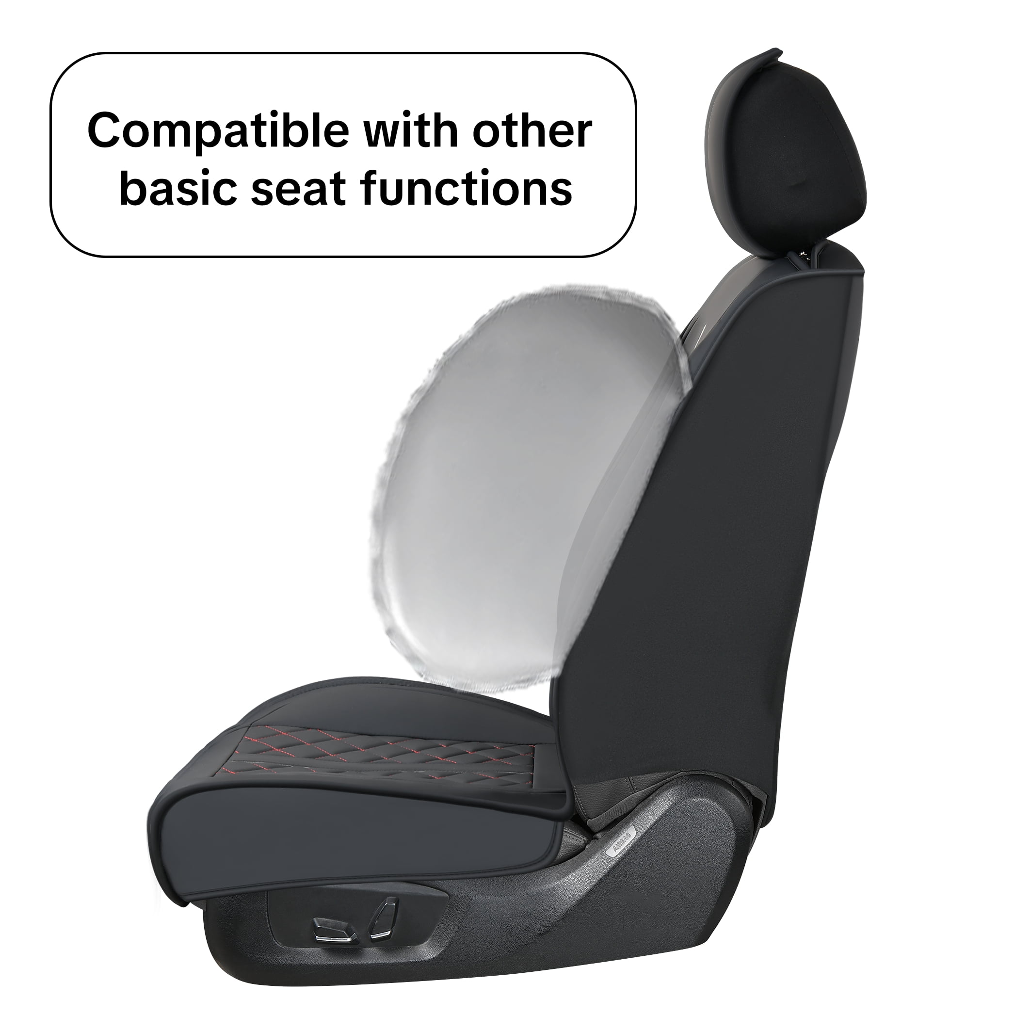 2004-2018 Car Seat Cover for Volkswagen Touareg, Black Car Seat Covers, Waterproof Leather, 5 Seats Full Set, Non-slip, Easy to Clean and Install, Beautify Interior, Beautify the Interior of Old Cars