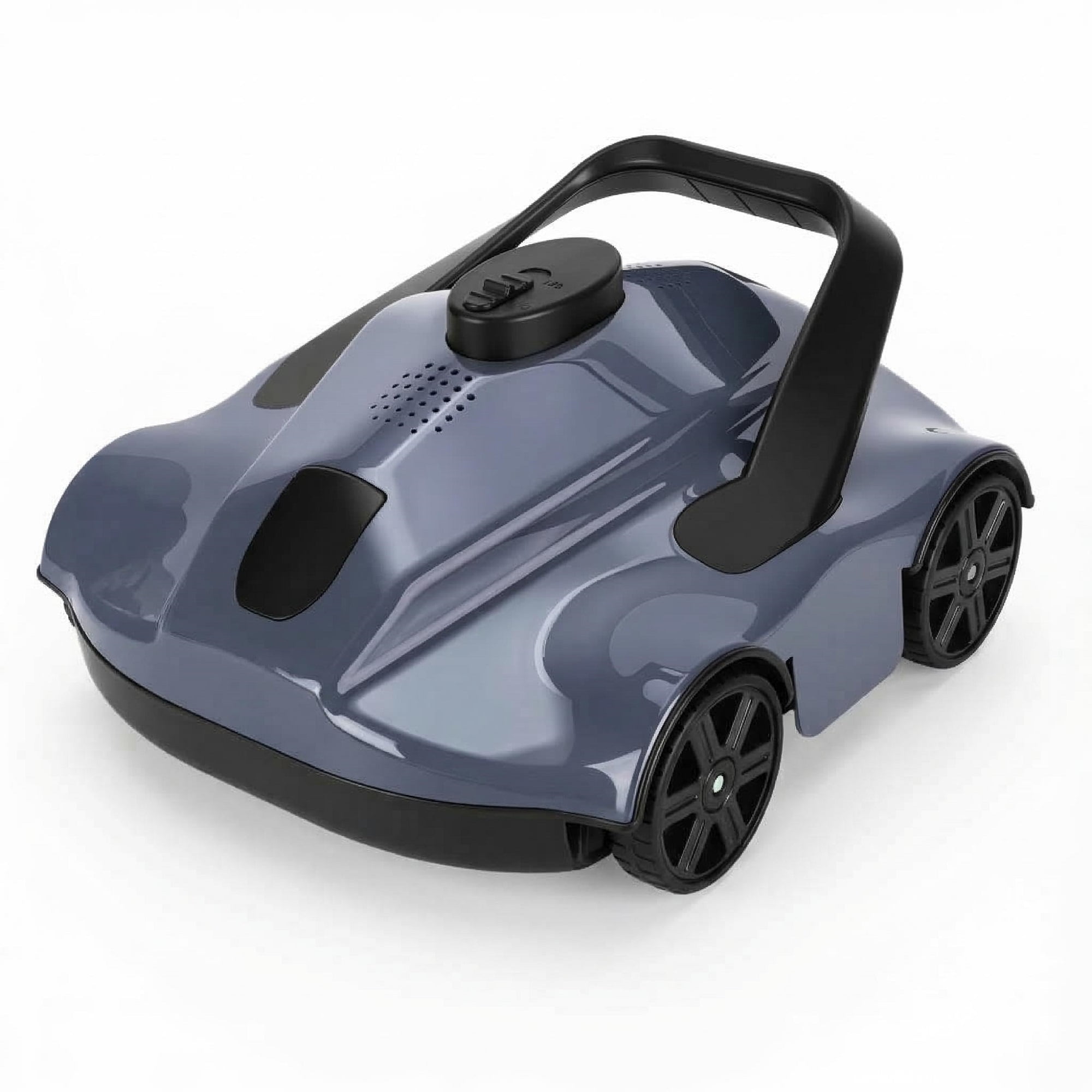 EuKer Pool Cleaner Robot, Automatic Pool Vacuum Robot with Smart Self-Parking and Auto-Drainage for Above-Ground/In-Ground Pools, Gray