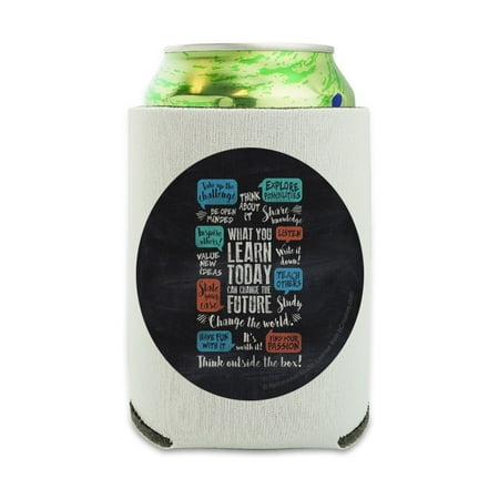 

What You Learn Today Can Change the Future World Can Cooler - Drink Sleeve Hugger Collapsible Insulator - Beverage Insulated Holder