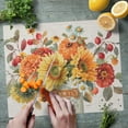 thumbnail image 4 of CounterArt Autumn in Bloom Tempered Glass Counter Saver/Cutting Board 15" by 12", 4 of 6