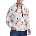 thumbnail image 2 of Salouo Koi Fish Corals,Spring Summer Pattern Men's Fall Hoodie Sweatshirt,Sport Hoodie with Pockets for Men Pullover Casual Hooded Sweatshirt-XX-Large, 2 of 7