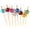 Acrylic Flower, variant on Bennium 4.7" Bamboo Flower Cocktails Hors D'oeuvres Fruit Sandwich Skewers Picks for Catered Events, Holiday's, Restaurants or Buffet Party Supplies, 200 Pieces