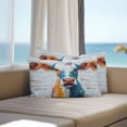 thumbnail image 5 of Waterproof Throw Pillow Covers Set of 2, 20x12 Inch Abstract Cow Decorative Pillowcases Outdoor Pillow Slip Cushion Covers Set for Couch Tent Farmhouse Colorful Animals Oil Painting, 5 of 7